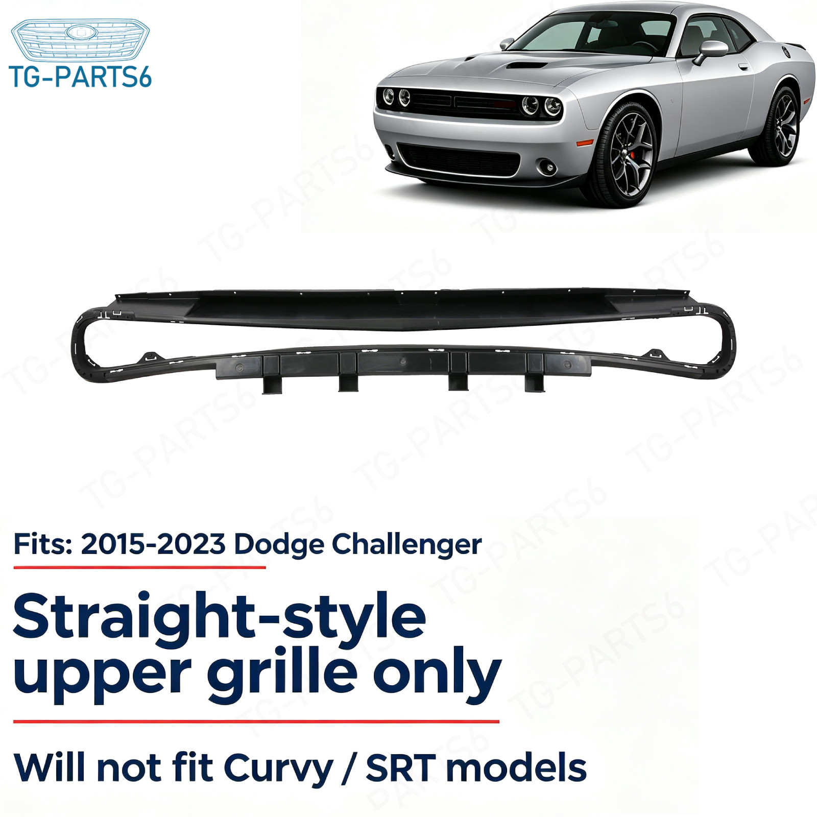 Front Upper Grille Reinforcement 68258750AA Fit 2015-2023 Dodge Challenger
