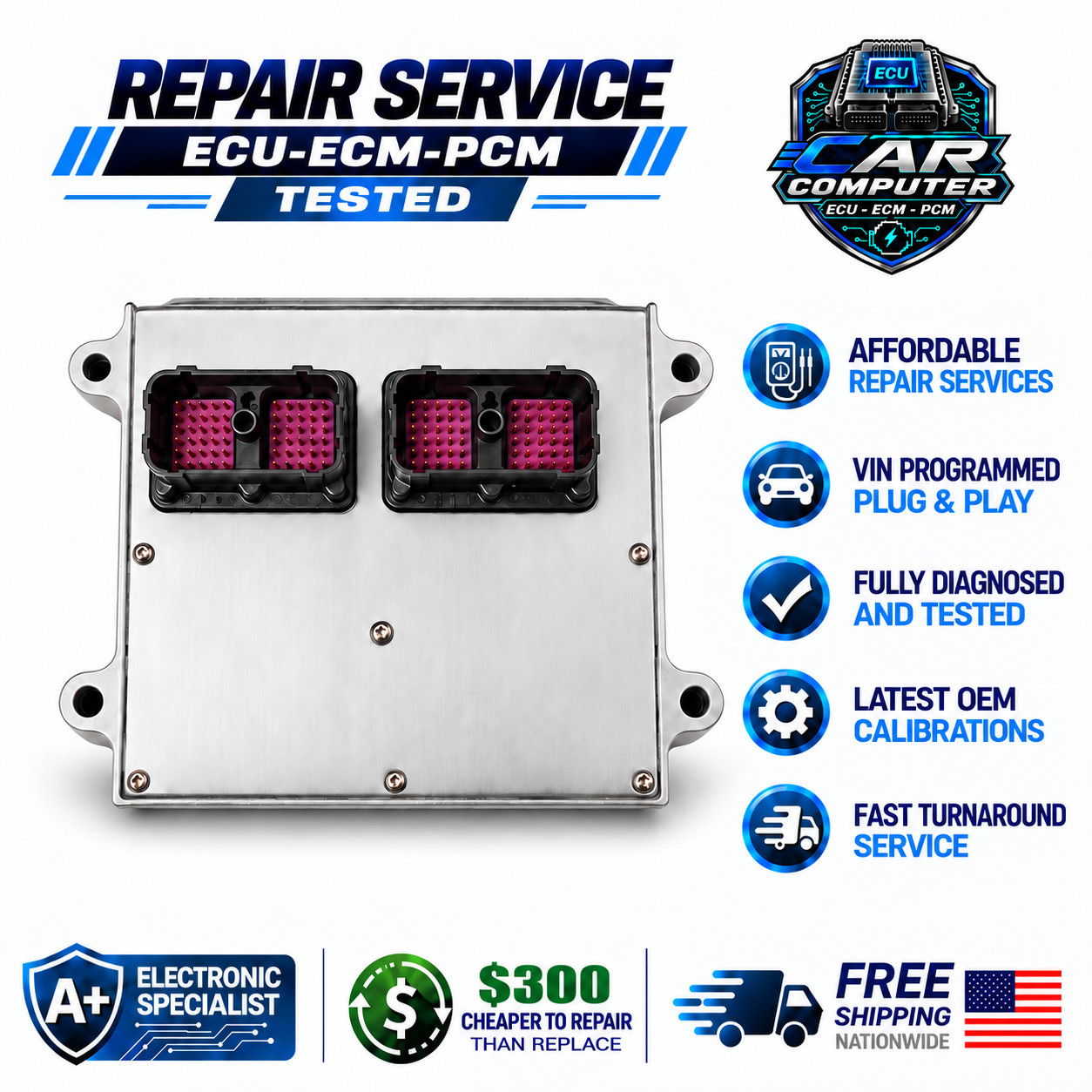 2006-2009 Dodge Ram 2500 3500 6.7L Cummins ECM ECU 4934056 Repair & Return