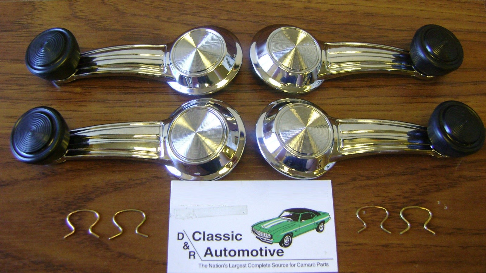 1967-1977 Chevy BLACK Knob Window Crank Set Vent Window Crank Pontiac Olds Buick