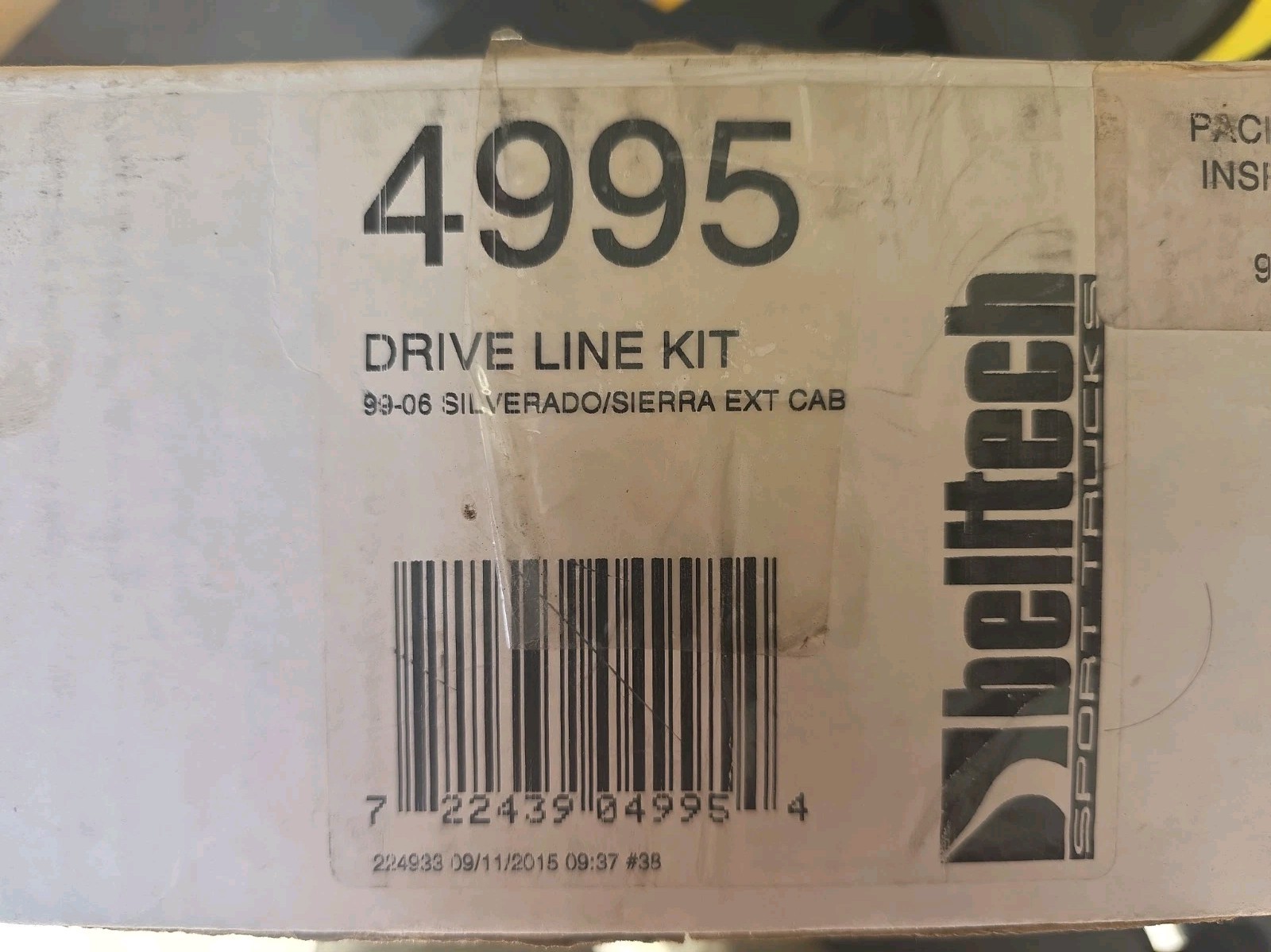 Belltech 99-06 Chevy C1500 Ext Cab W/2 piece driveshaft carrier bearing bracket Belltech 99-06 Chevy C1500 Ext Cab W/2 piece driveshaft carrier bearing bracket