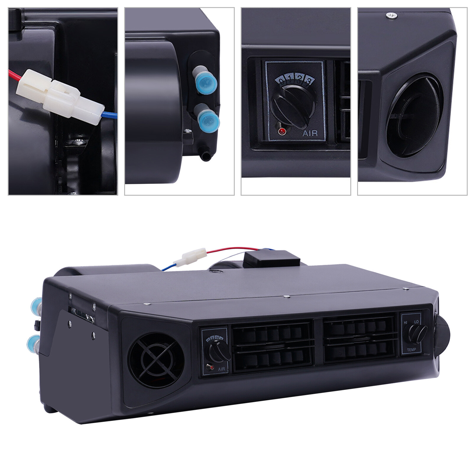 12V Universal Car Under Dash A/C Evaporator Kit Heat And Cool 3 Speed Air Flow