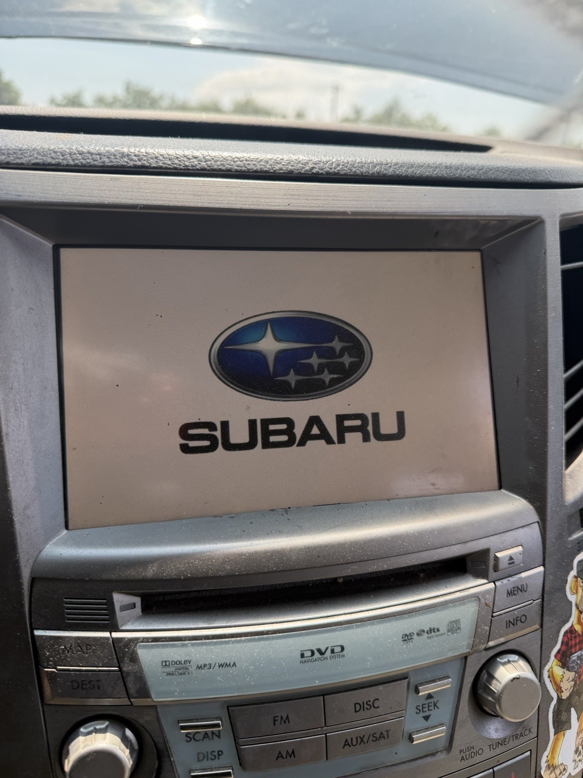 2010-2012 Subaru Legacy AM FM CD DVD XM Navigation Radio Display Screen OEM 2010-2012 Subaru Legacy AM FM CD DVD XM Navigation Radio Display Screen OEM