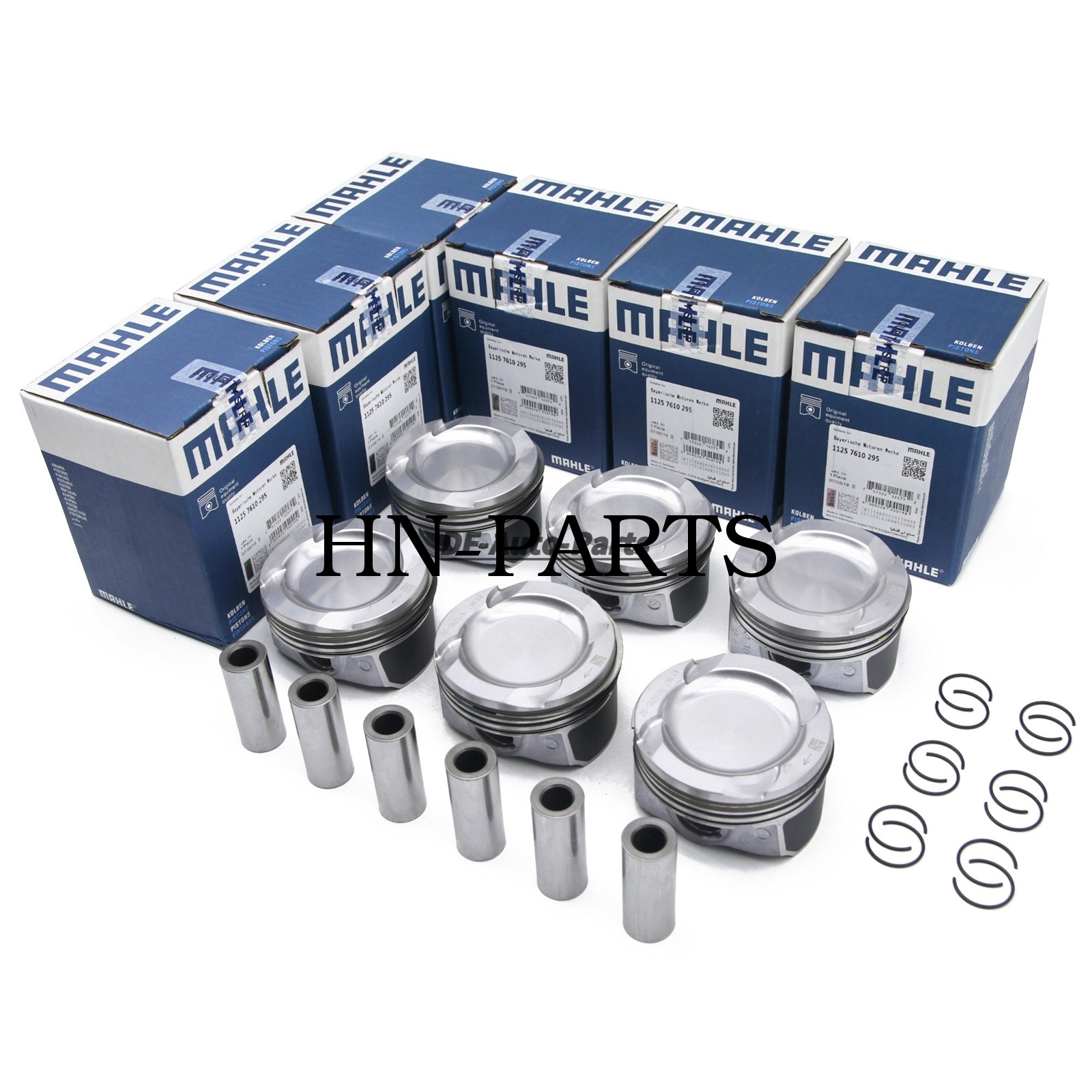 6X MAHLE Pistons & Rings Set 84mm For BMW E82 E90 E60 135i 335i 535i 740i N54B30 6X MAHLE Pistons & Rings Set 84mm For BMW E82 E90 E60 135i 335i 535i 740i N54B30