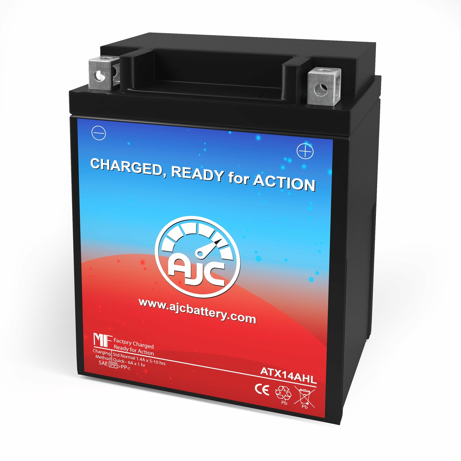 AJC® ATX14AHL Powersports Battery
