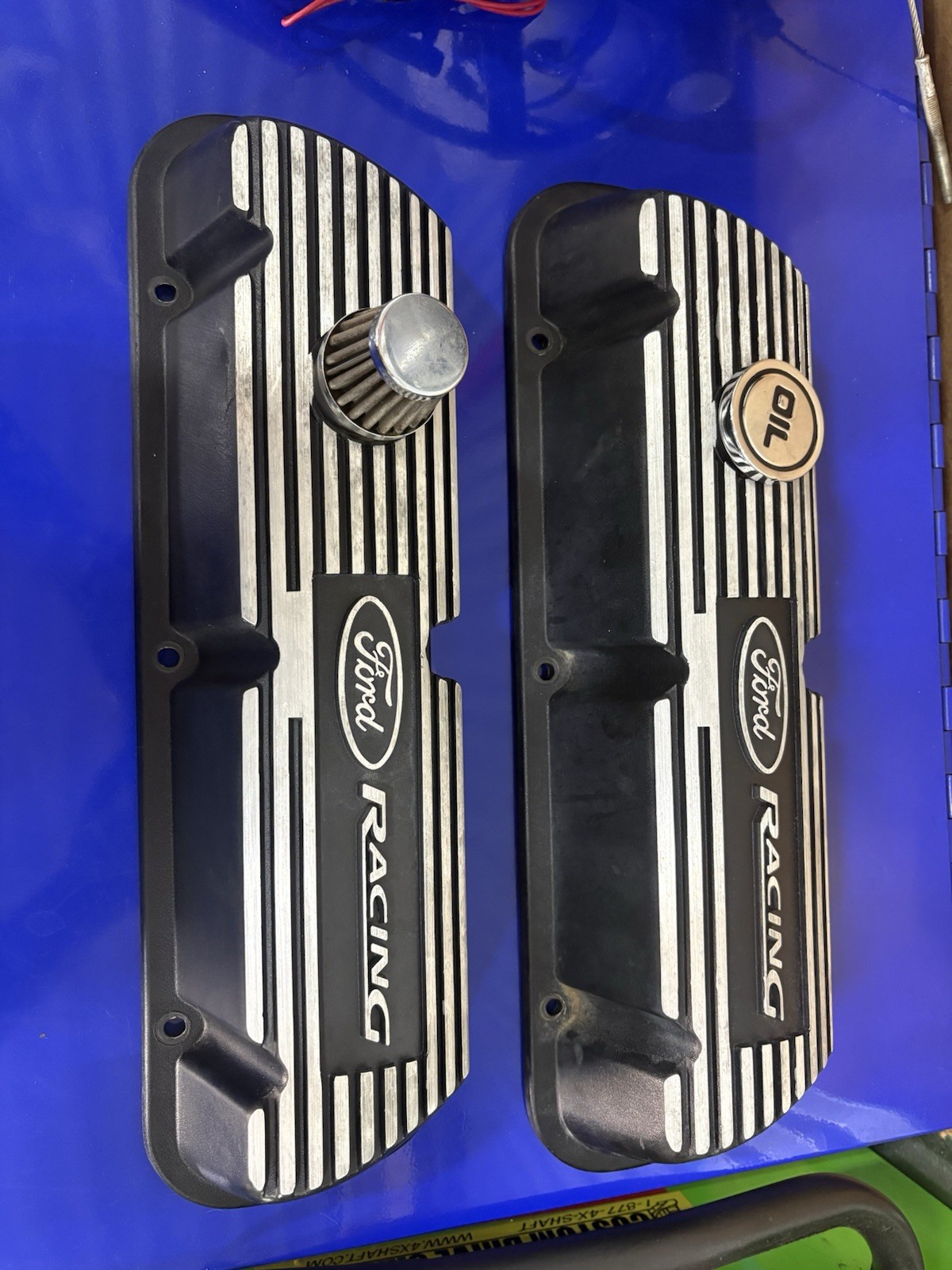 Ford Racing 289/302/351 Aluminum Valve Covers (Damaged See Pics) Ford Racing 289/302/351 Aluminum Valve Covers (Damaged See Pics)
