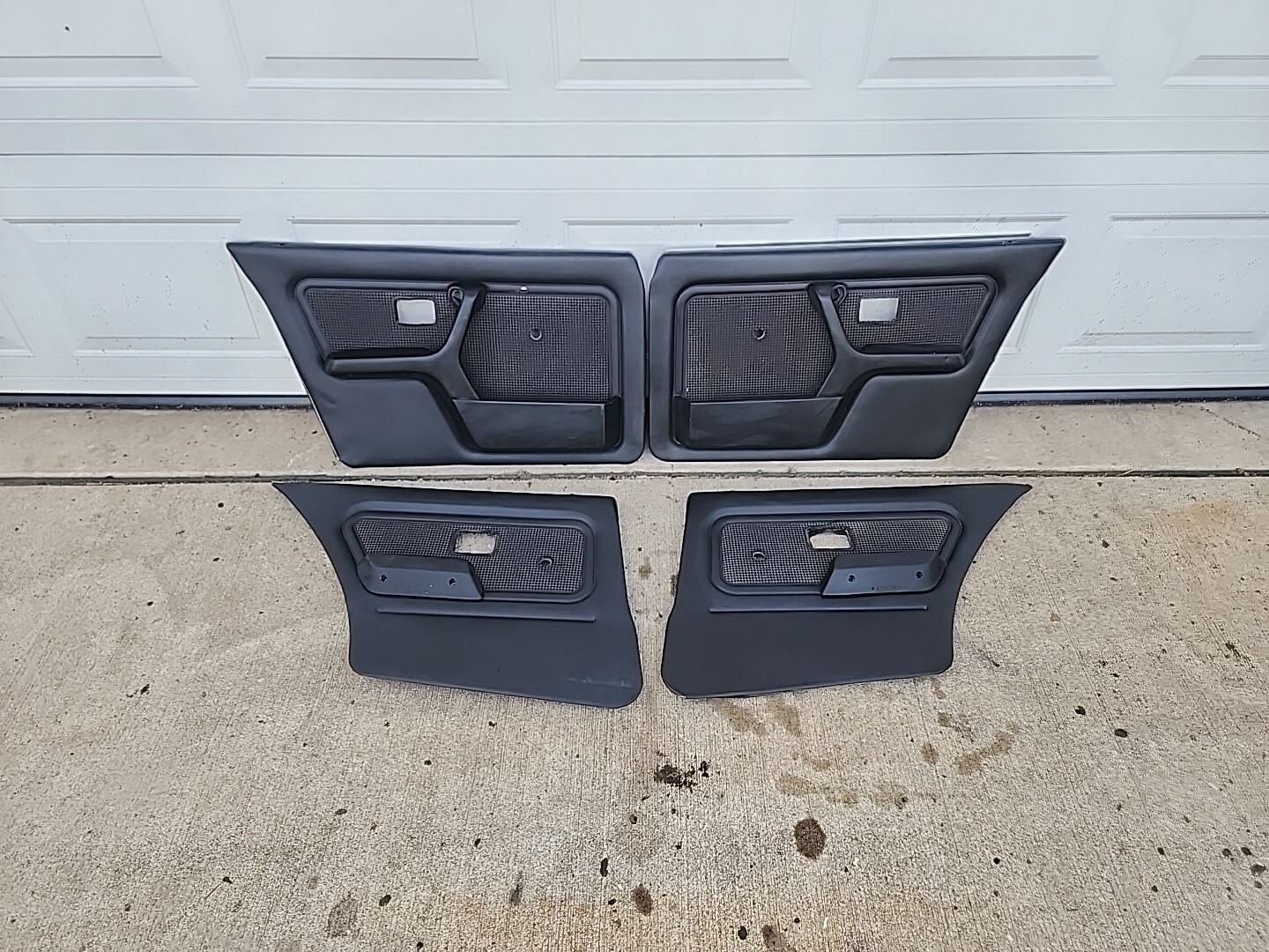 BMW E30 325 SEDAN HOUNDSTOOTH BLACK HOUNDS DOOR PANEL PANELS CARD CARDS 