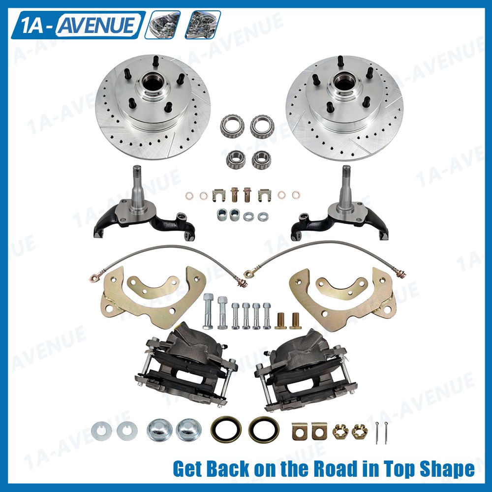 For 1965-70 Chevy Impala Belair Biscayne Stock Spindle Disc Brake Conversion Kit