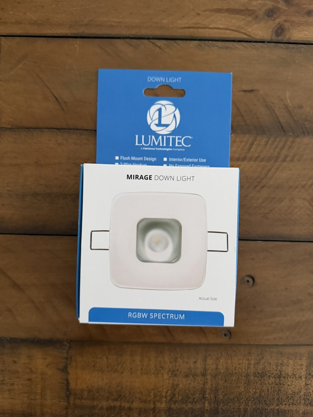 Lumitec Square Mirage Down Light Dimming-Glass Housing | Open box | 116197 Lumitec Square Mirage Down Light Dimming-Glass Housing | Open box | 116197