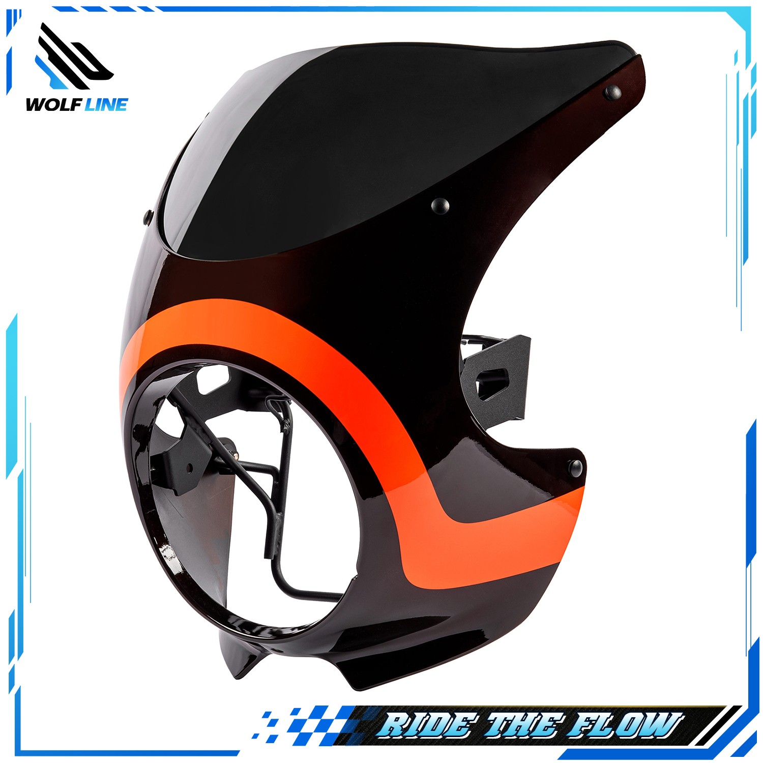 WOLFLINE Windshield & Headlight Fairing Cowling for Kawasaki Z900RS 2018-2026