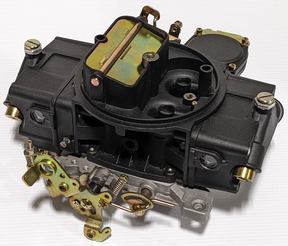 Black Aluminum 390 CFM 4150 Vacuum Secondary 4BBL Carburetor w/ Manual Choke