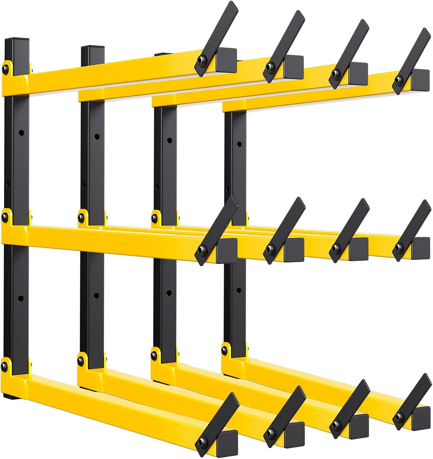 Lumber Storage Rack Folding Wood Storage Racks Wall-Mounted Metal Racks for