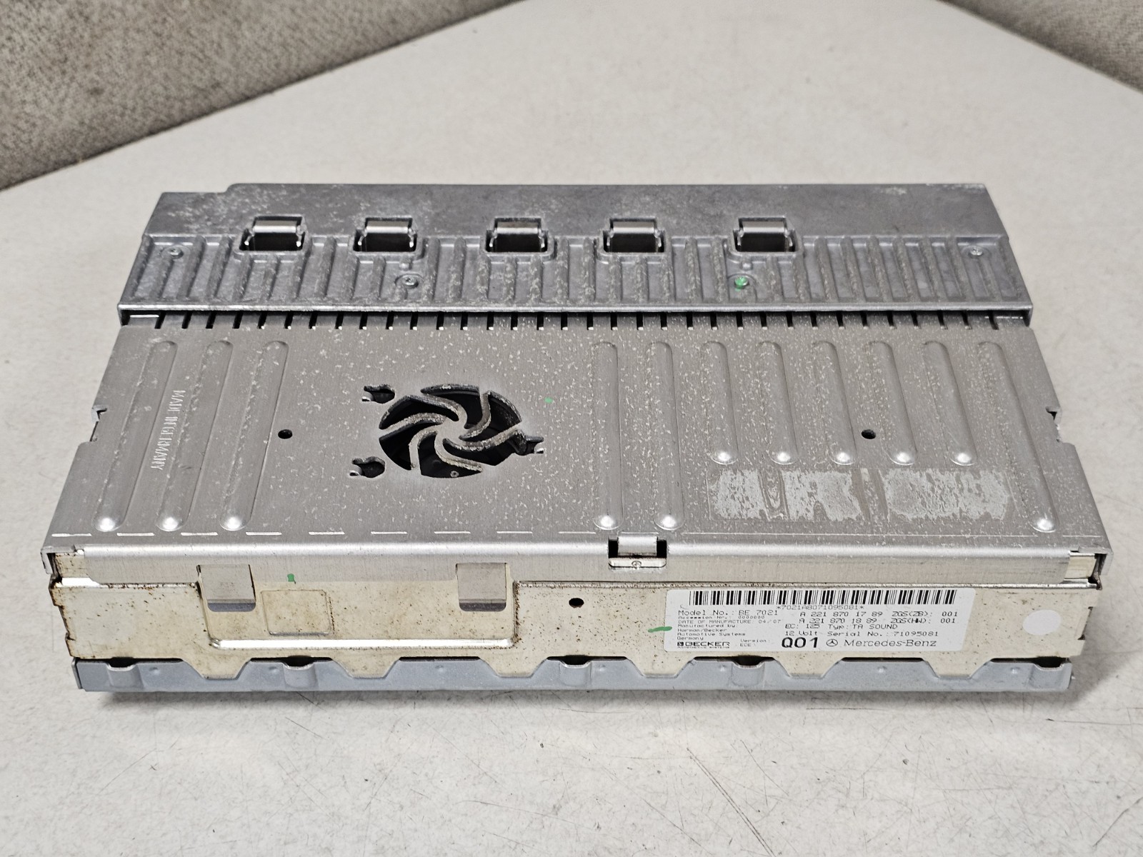 07-10 Mercedes S550 S600 CL550 CL600 Becker Radio Audio Amplifier A2218701789