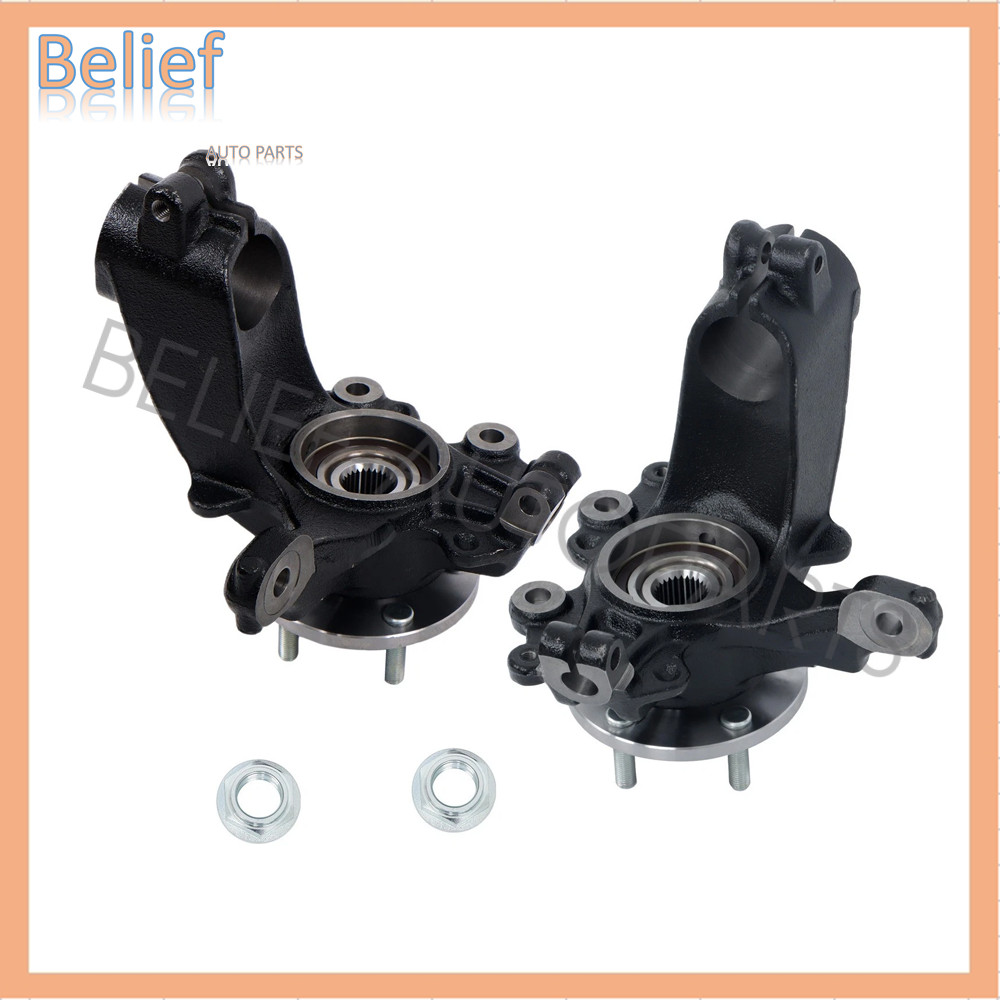 2PCS For 2012-18 Ford Focus Front Left Right Wheel Hub Bearing Knuckle Assembly