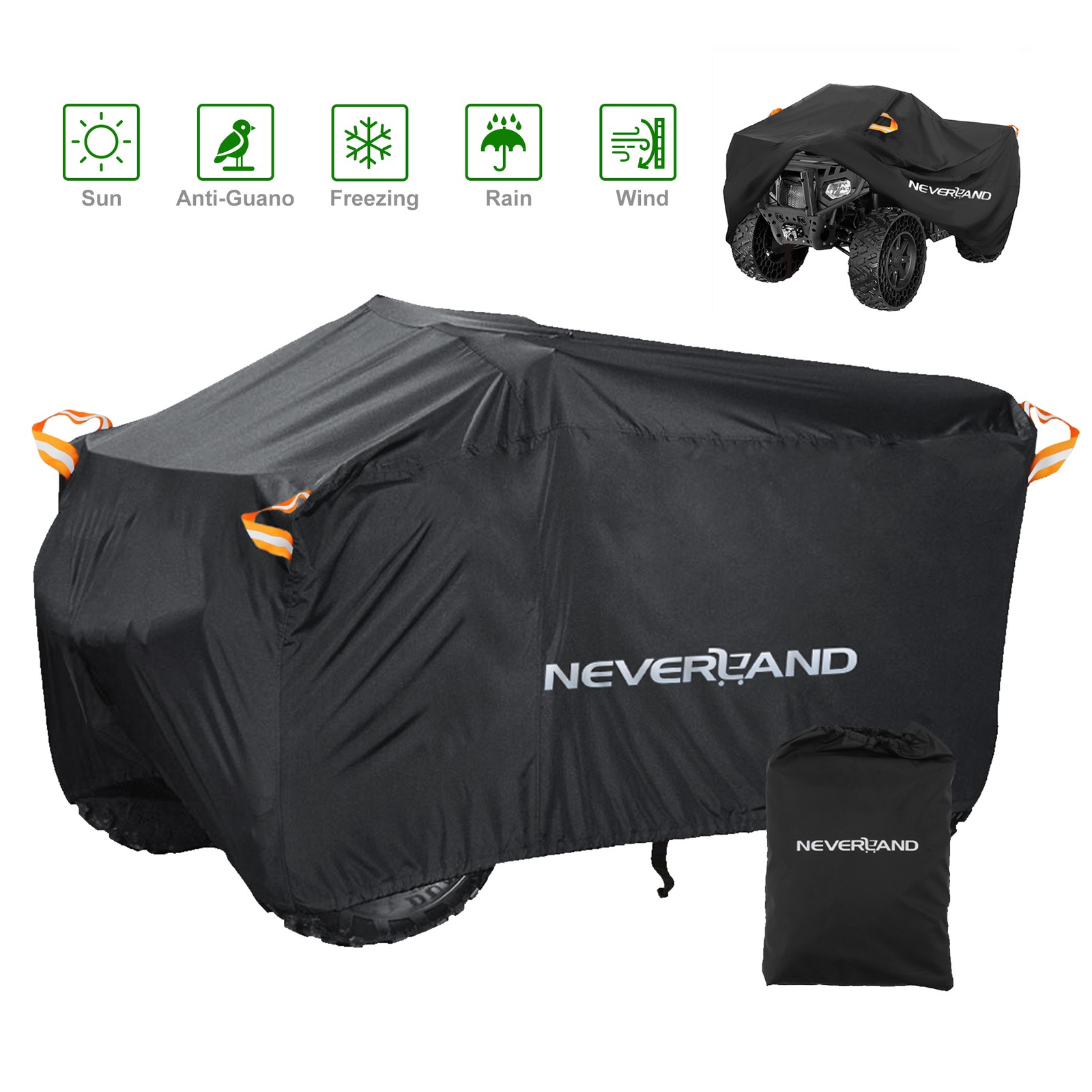 XXXL Waterproof ATV Cover Universal Fit for Polaris Honda Yamaha Can-Am Suzuki