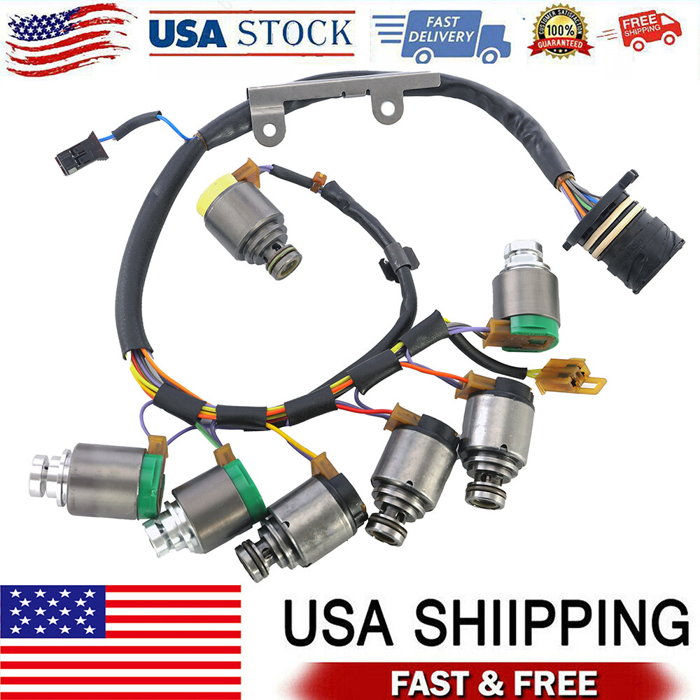 For 2001-2006 BMW 330i 330Ci 5HP19 7PCS Transmission Solenoids Kit w/Harness US