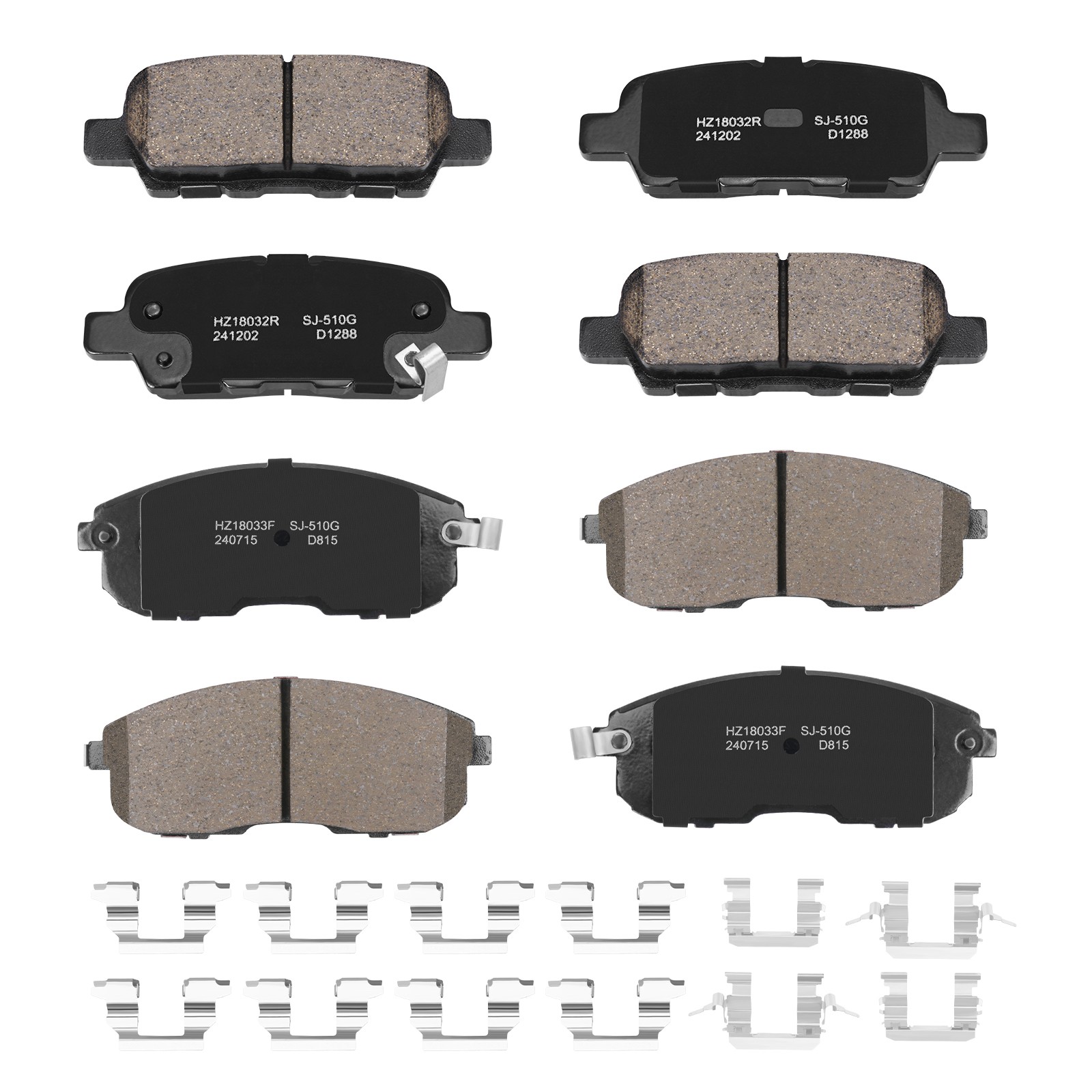 Front & Rear Ceramic Brake Pads Set for Nissan Altima 2007 - 2010 2011 2012 2013