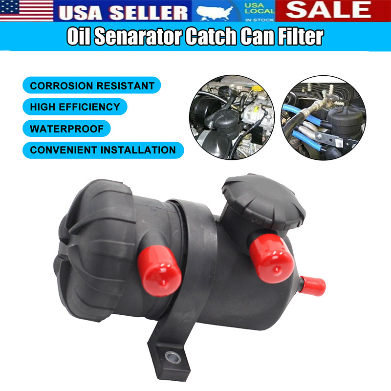 Pro200 Oil Catch Can Patrol Vent Diesel Replace Engine Air Oil Separator Tank US