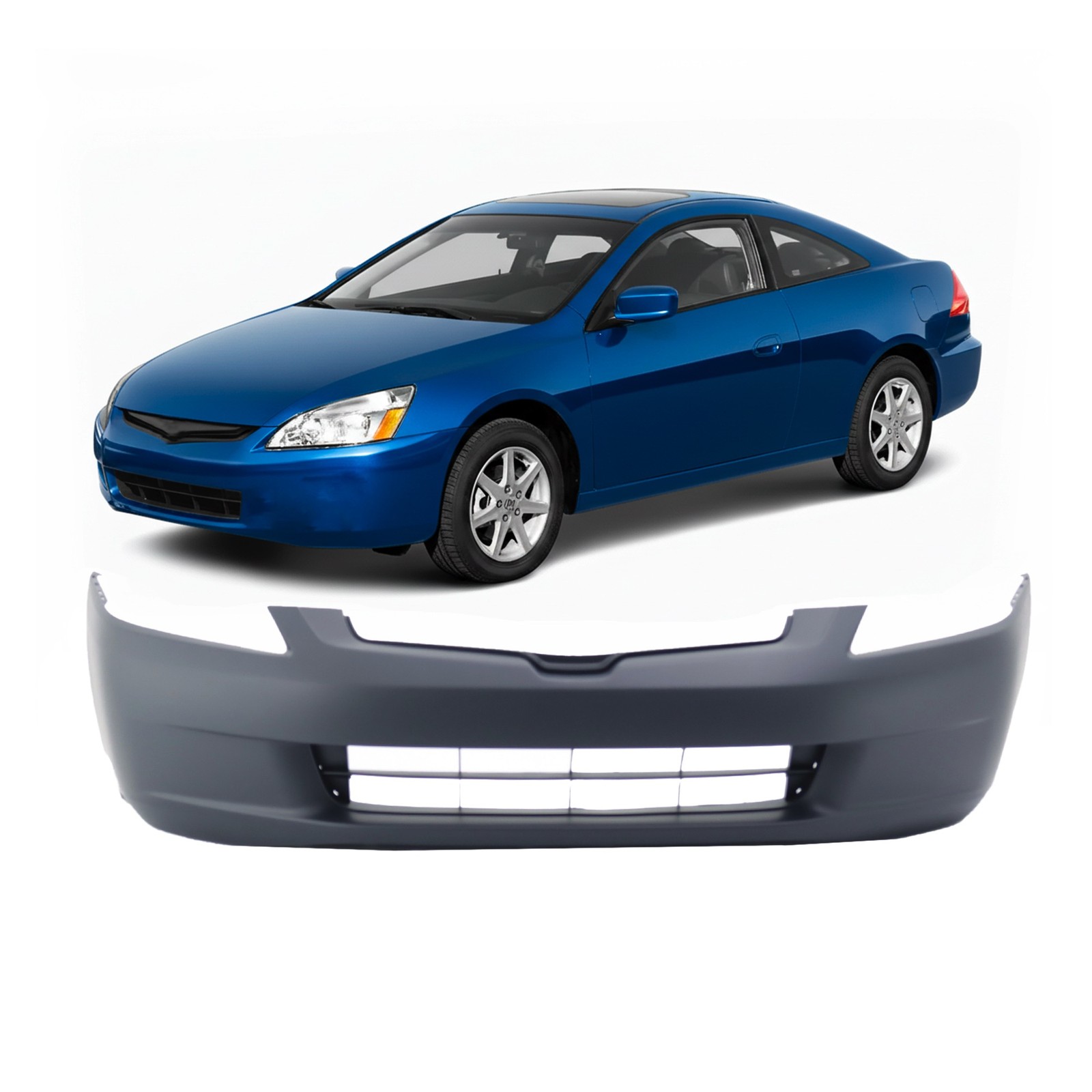 Bumper Cover for 2003-2005 Honda Accord DX EX LX Hybrid Front Primed