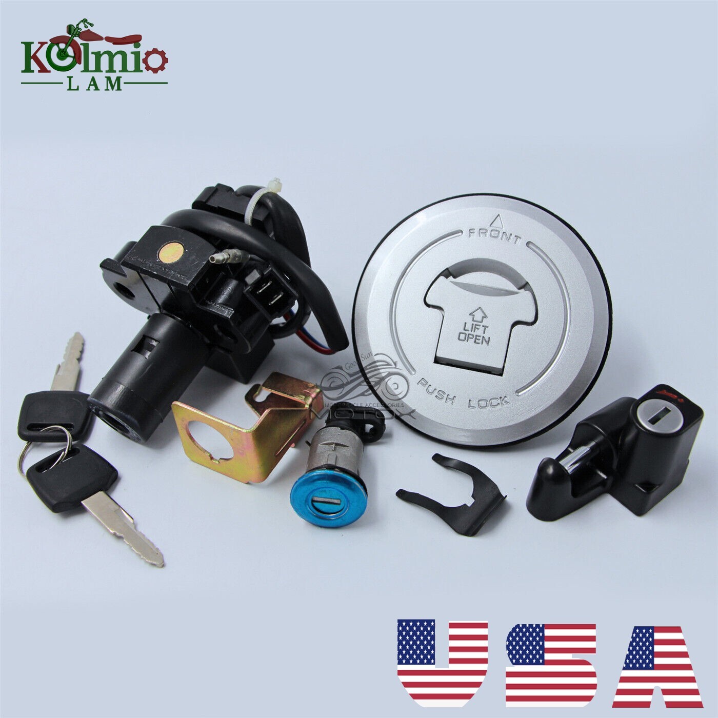 Fit For Honda CBR250R 2011-2013 Ignition Switch Seat Lock Fuel Gas Cap Key Set