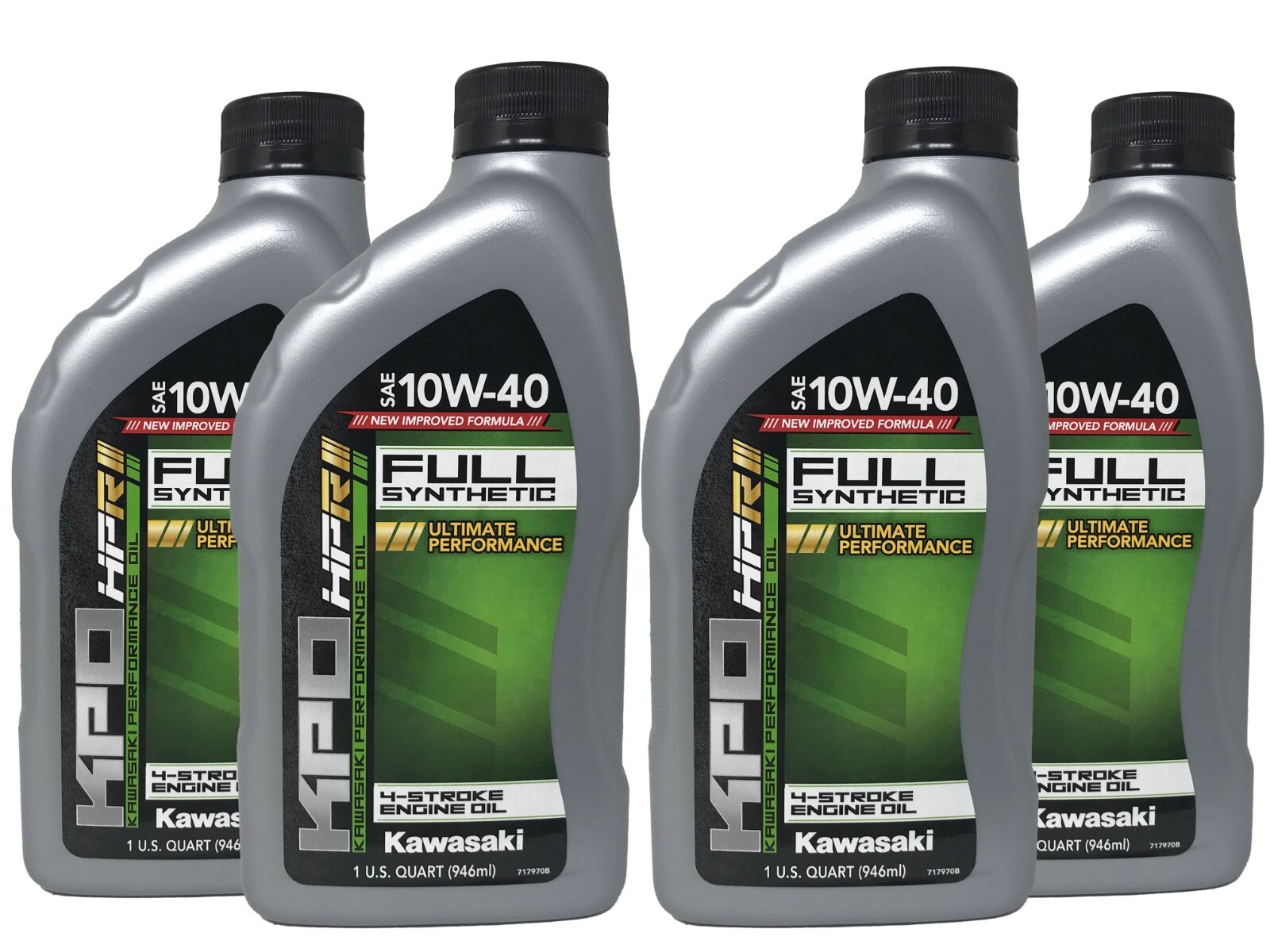 Kawasaki Genuine OEM KPO Full Synthetic 10W-40 Oil Quart K61021-500-01Q - 4 Pack Kawasaki Genuine OEM KPO Full Synthetic 10W-40 Oil Quart K61021-500-01Q - 4 Pack