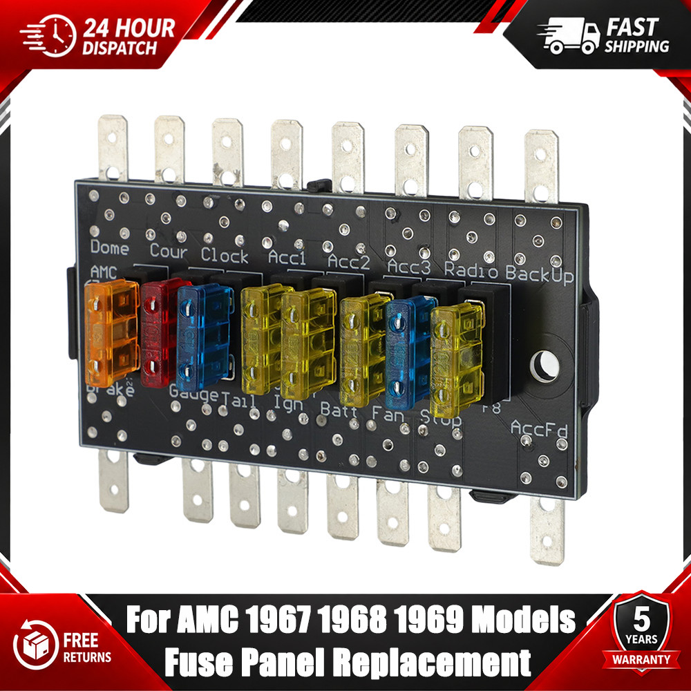 New For AMC 1967-1969 Fuse Panel Direct Replacement American Javelin Rebel AMX