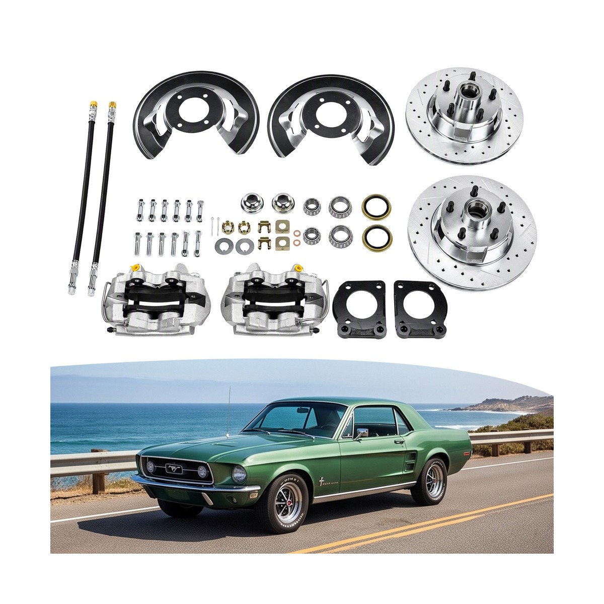 Complete Front Disc Brake Conversion Kit 11\ Complete Front Disc Brake Conversion Kit 11\