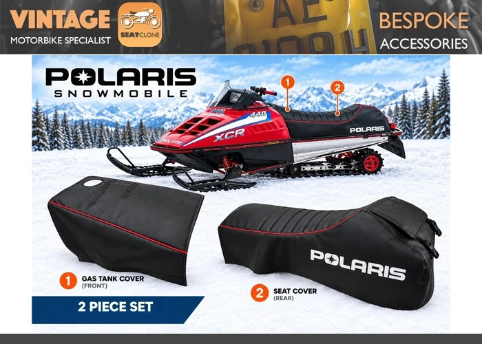 POLARIS INDY XCR 440 1992 FUEL GAS TANK COVER & SEAT SADDLE COVER [ZLRTL]