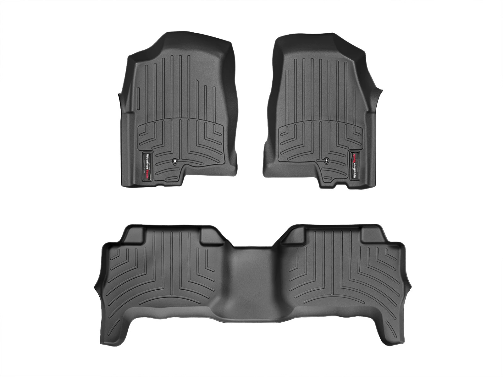 WeatherTech FloorLiner for 2004-2012 Chevrolet Colorado - 1st & 2nd Row, Black