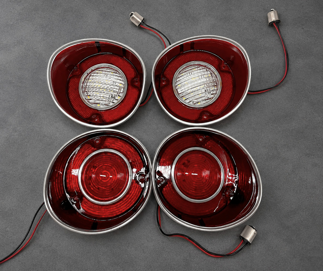 1972 Chevy Chevelle LED Tail Light Back up light with Trim 4PCS LH RH 1972 Chevy Chevelle LED Tail Light Back up light with Trim 4PCS LH RH