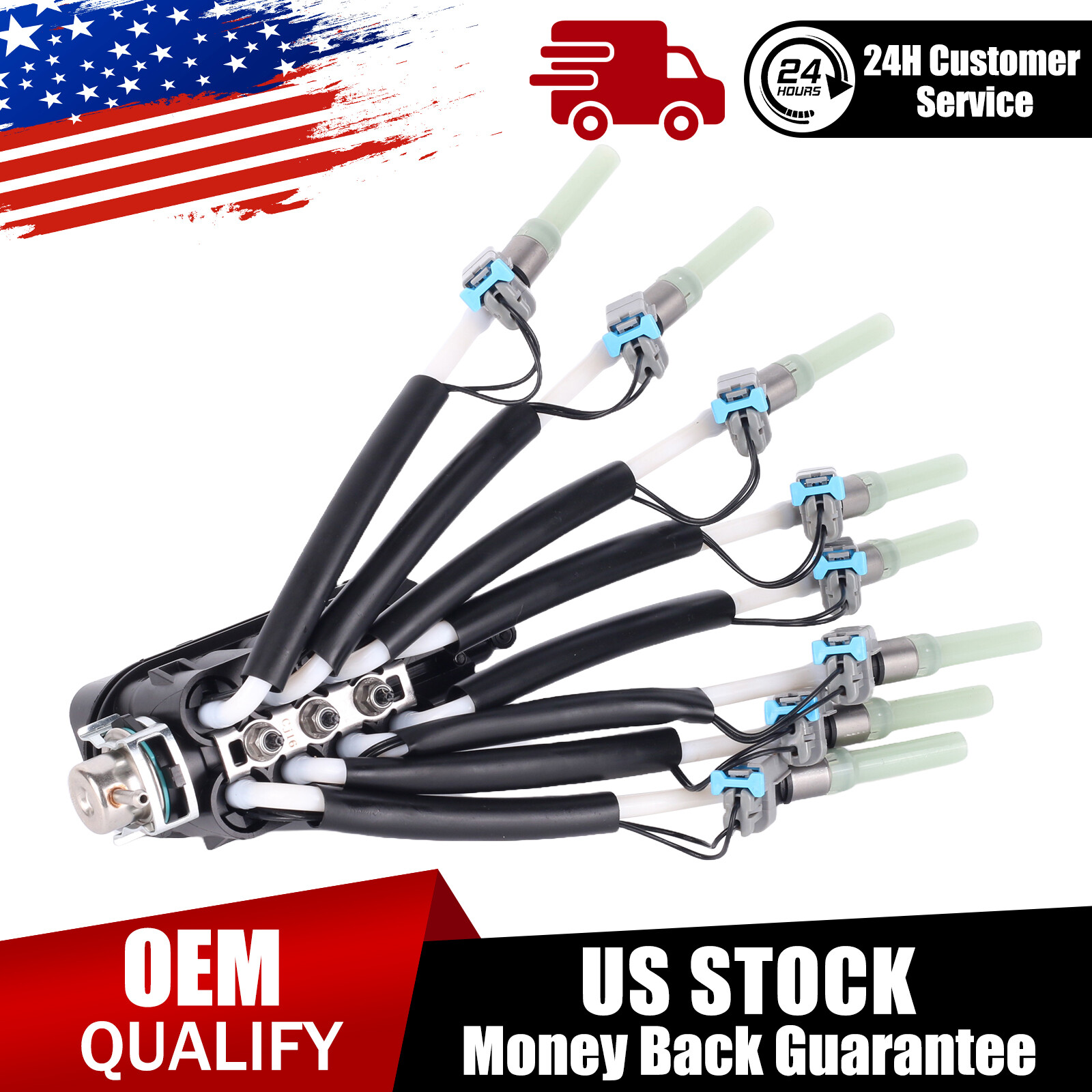 Fuel Spider Injector Set For 1996-2002 Chevrolet GMC 5.0L 5.7L FJ504 93441235 Fuel Spider Injector Set For 1996-2002 Chevrolet GMC 5.0L 5.7L FJ504 93441235