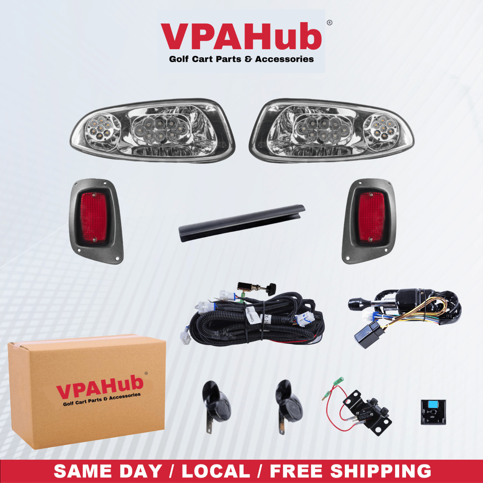 VPAHub EZGO RXV 2016+ LED Deluxe Light Kit 12-48V VPAHub EZGO RXV 2016+ LED Deluxe Light Kit 12-48V