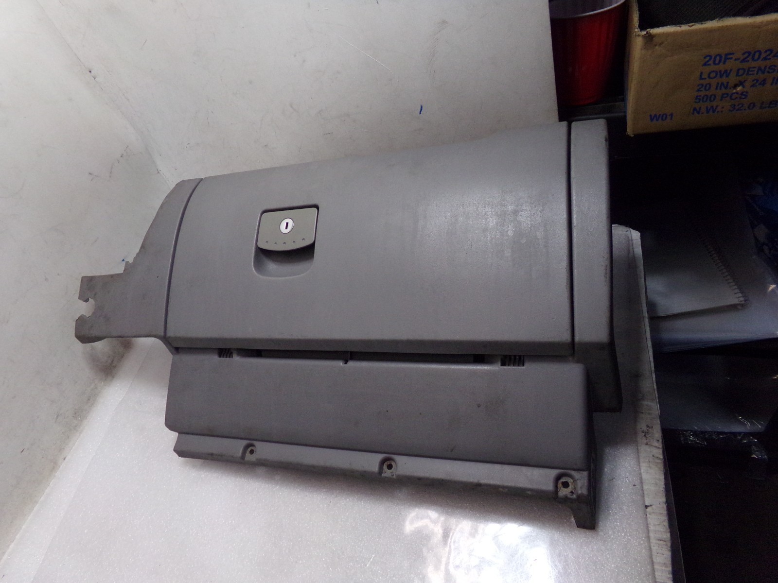 1998-2010 Volkswagen Beetle Gray Glove Box Compartment Assembly, Imperfections
