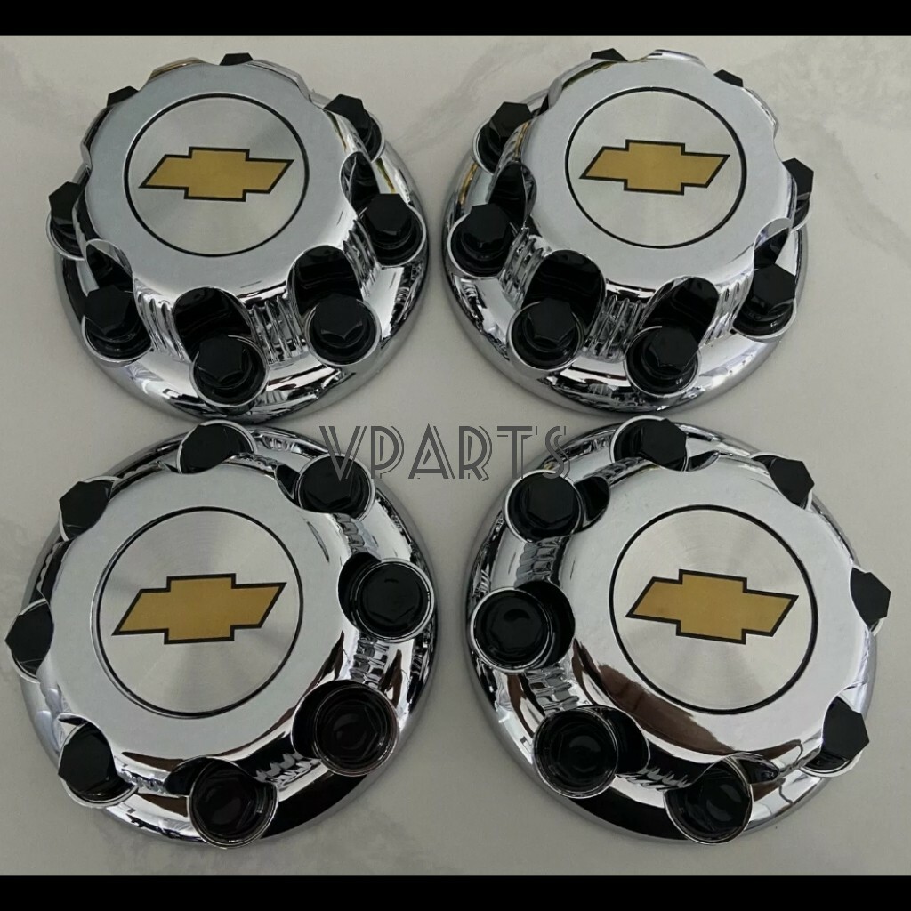 4PCS NEW CHEVY CHROME 8LUGS CENTER CAPS FOR  Chevy Express Van 2500 3500 9597163