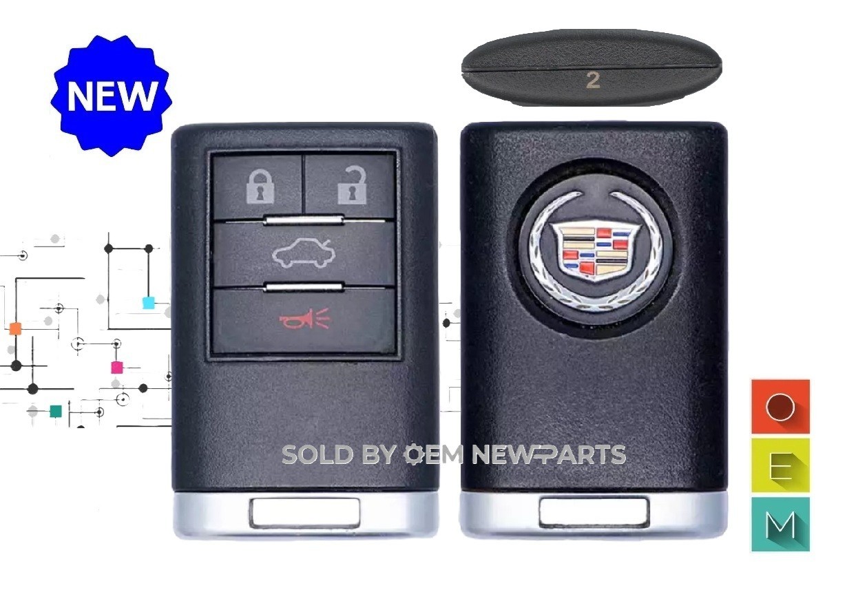 OEM 2008-2013 Cadillac CTS / DTS Keyless Entry Remote FOB OUC6000066 DRIVER 2