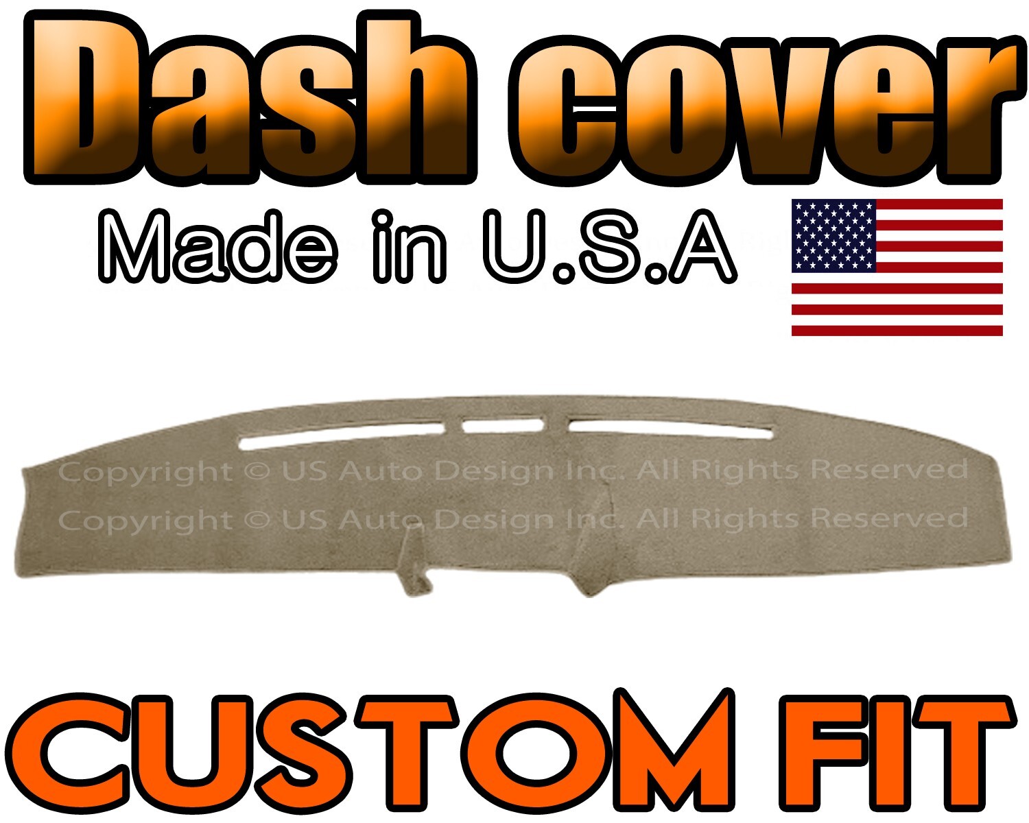 fits 1980-1986 FORD F150 F250 F350 DASH COVER MAT DASHBOARD PAD USA MADE / BEIGE