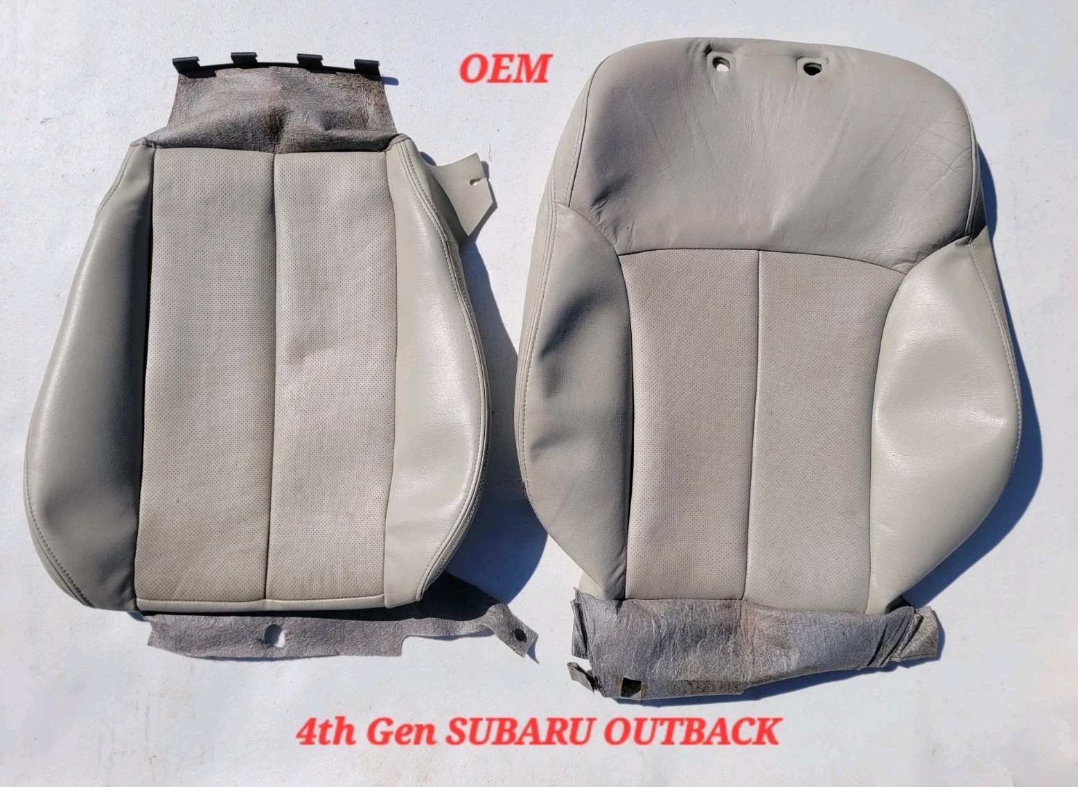 Genuine Subaru Outback Front Seat Cover Ivory Vinyl Passenger Upholstery OEM 