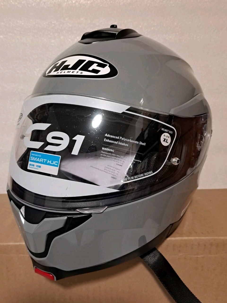HJC C91 Modular MOTORCYCLE SNOWMOBILE Helmet Nardo Grey Size XL 60-61cm  