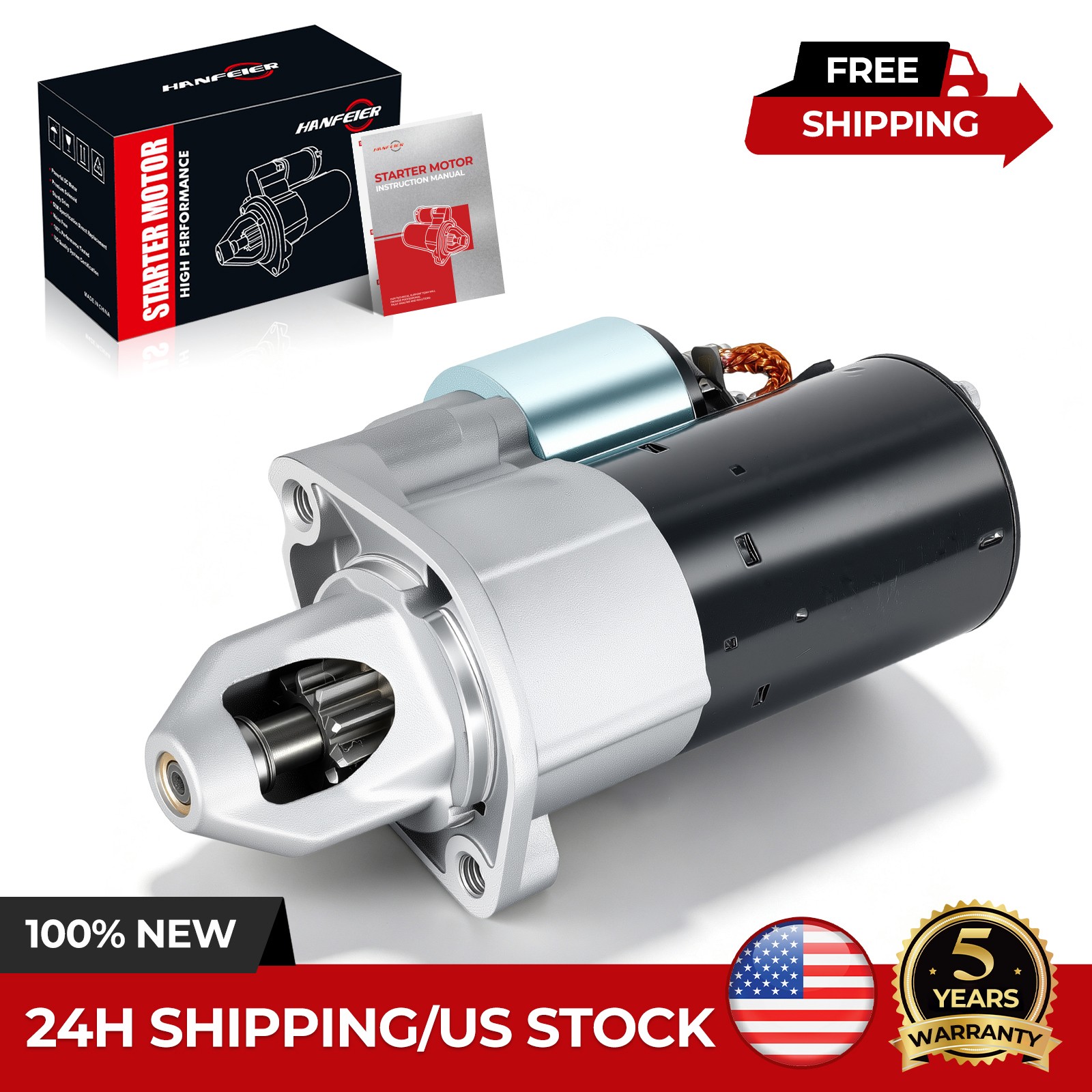 Starter 19115 Fits Mercedes-Benz W204 C300 C216 CL550 A207 X204 1.1KW 12V CW 10T