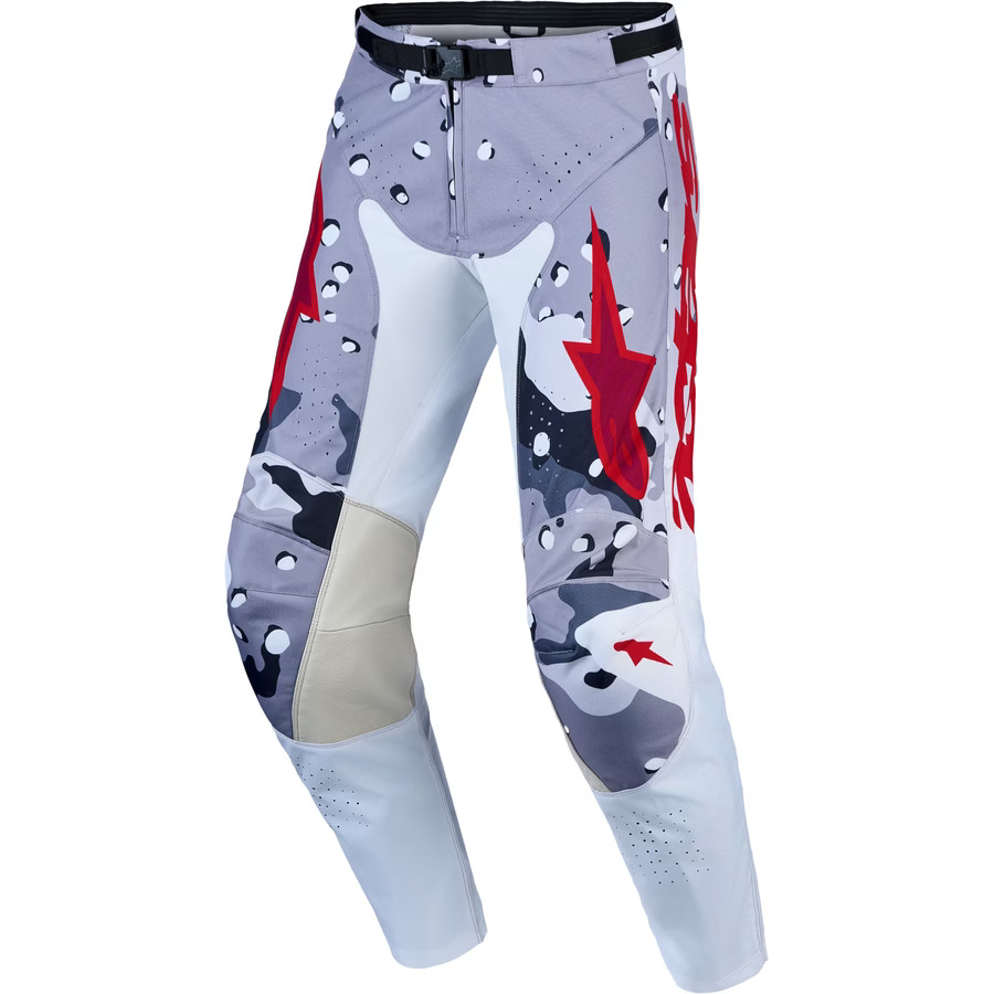 Alpinestars 2027 Racer Air Pants - Lone - Grey Camo/White/Fire Red, 32