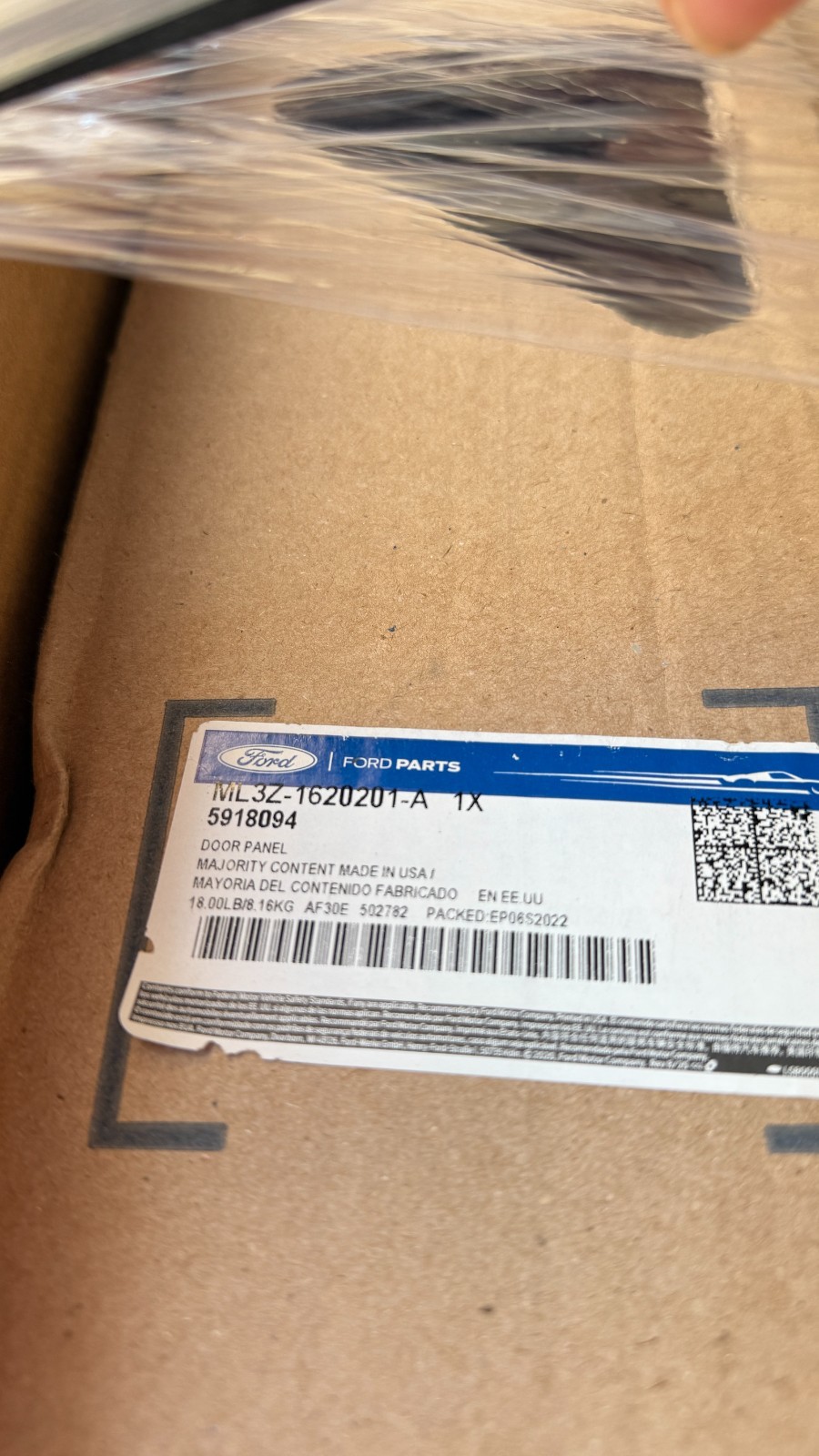 FORD OEM 21-23 F-150/F250/F350/F450 Door Components-Outer Panel ML3Z1620201A FORD OEM 21-23 F-150/F250/F350/F450 Door Components-Outer Panel ML3Z1620201A