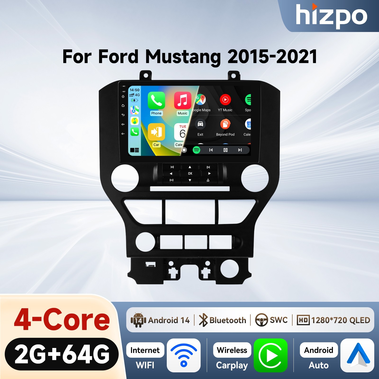 For 2015-2021 Ford Mustang 9