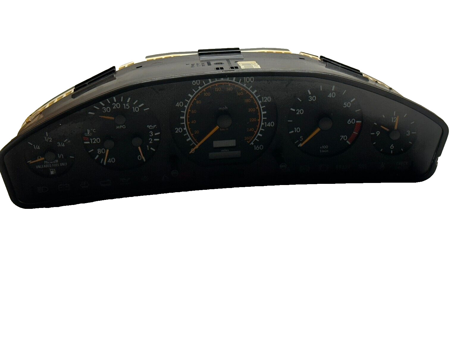 1993 - 1995 Mercedes 500SL Center Speedometer Gauge Cluster 129 540 57 48 OEM 