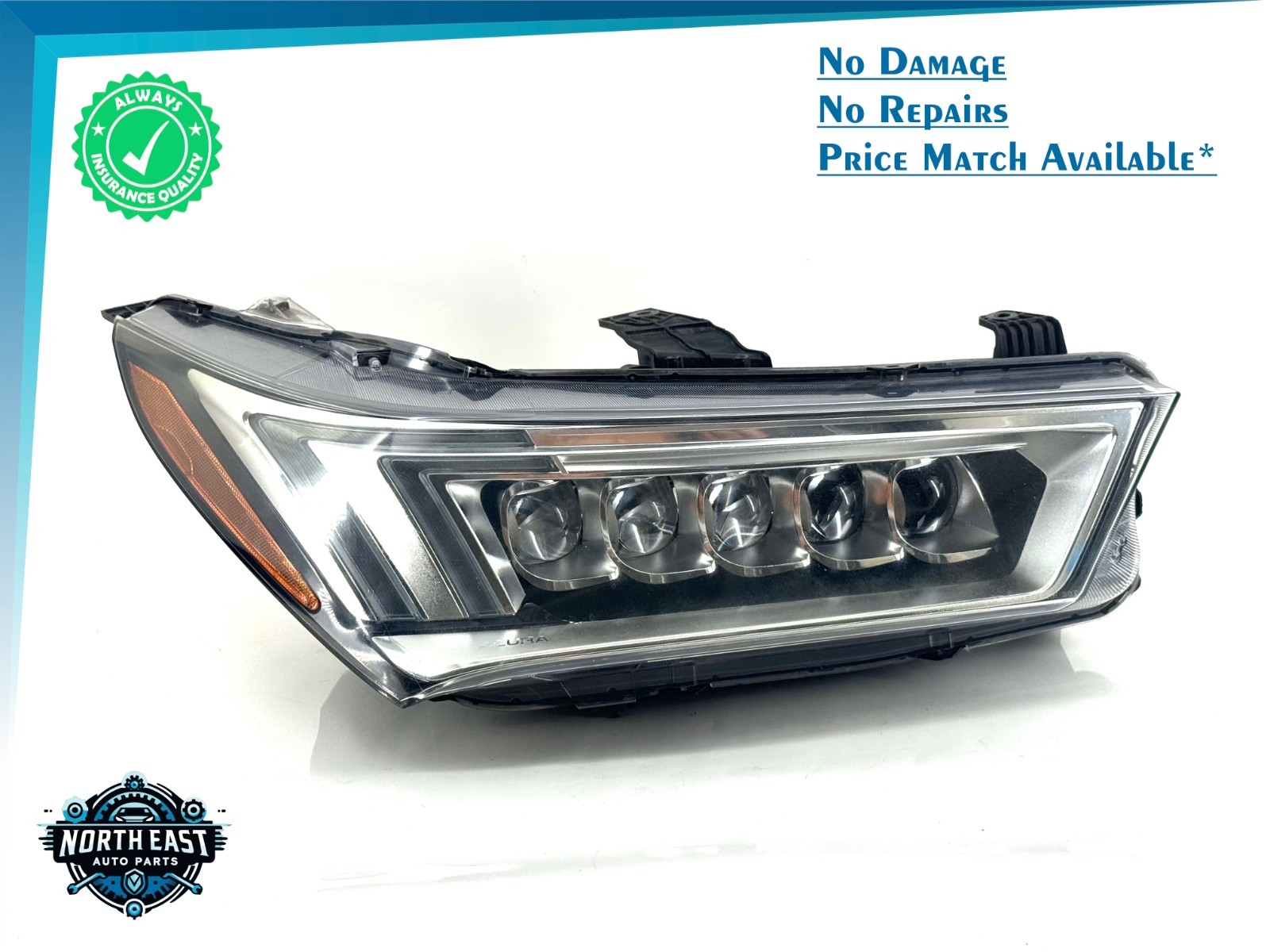OEM 2017-2020 Acura  MDX Right Passenger's Side W/o Self Leveling Headlight
