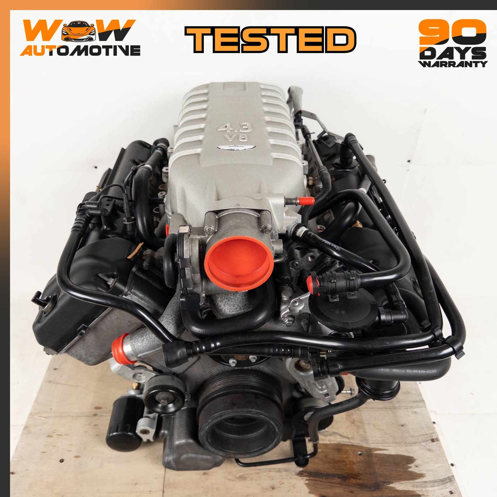 06-08 ASTON MARTIN V8 VANTAGE RWD 4.3L V8 MANUAL ENGINE MOTOR ASSEMBLY OEM