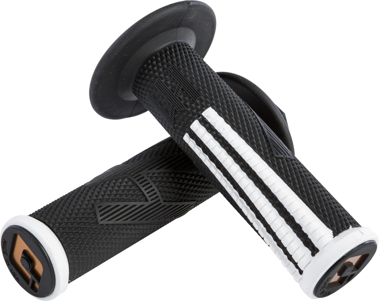 ODI Emig2 Pro V2 Lock-On Grips w/ Twist Tube Black/White H36EPBW ODI Emig2 Pro V2 Lock-On Grips w/ Twist Tube Black/White H36EPBW