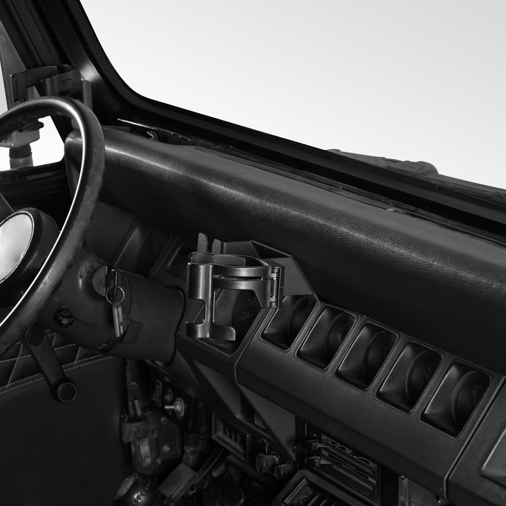 Scratch-Free Support: Walkie Talkie & Phone Mount for 87-95 Jeep Wrangler YJ Scratch-Free Support: Walkie Talkie & Phone Mount for 87-95 Jeep Wrangler YJ