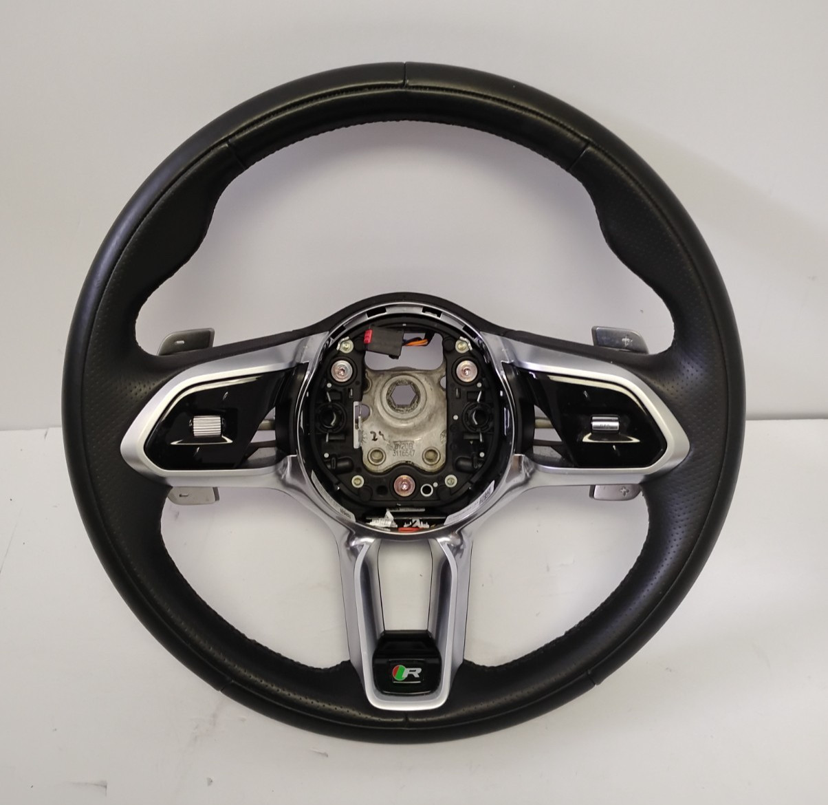 2022 Jaguar F-Pace R-Dynamic Black Leather Steering Wheel OEM PK83-3F563-FA8-PVJ