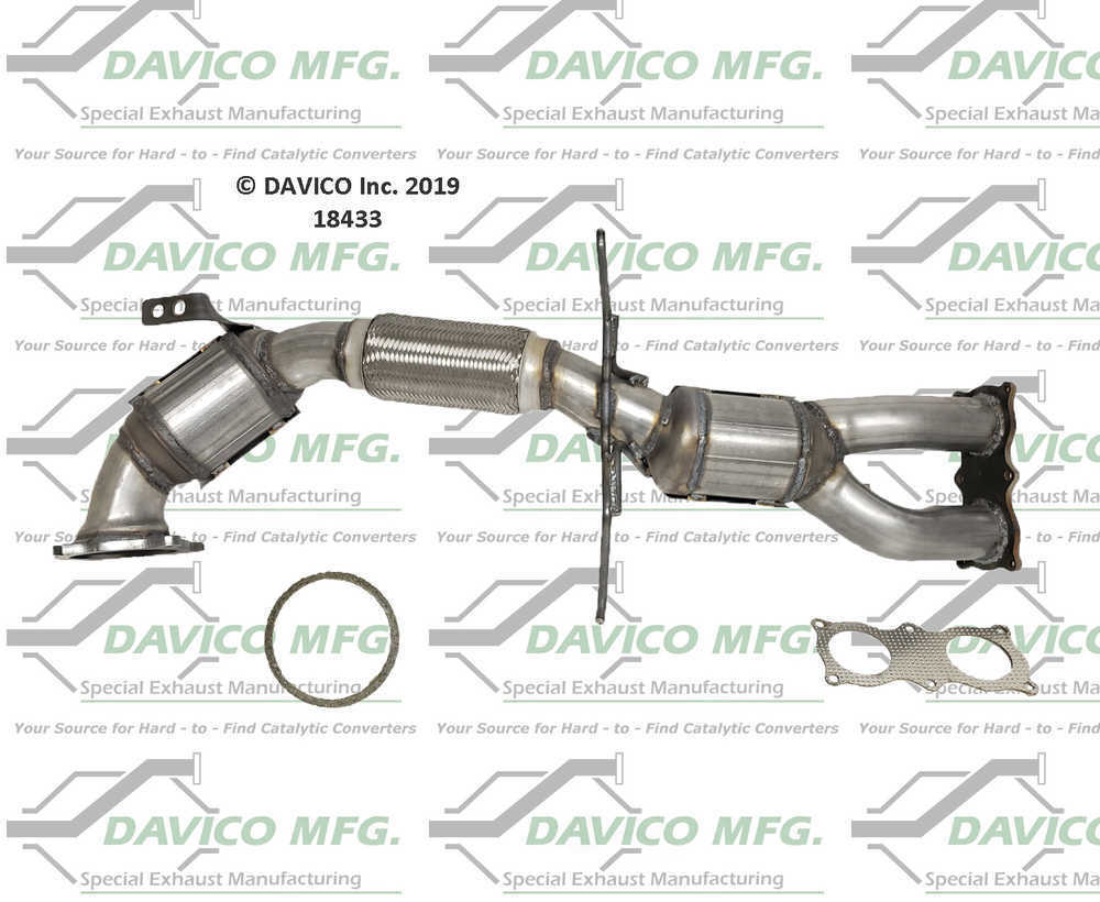 Catalytic Converter-Exact-Fit Davico 18433