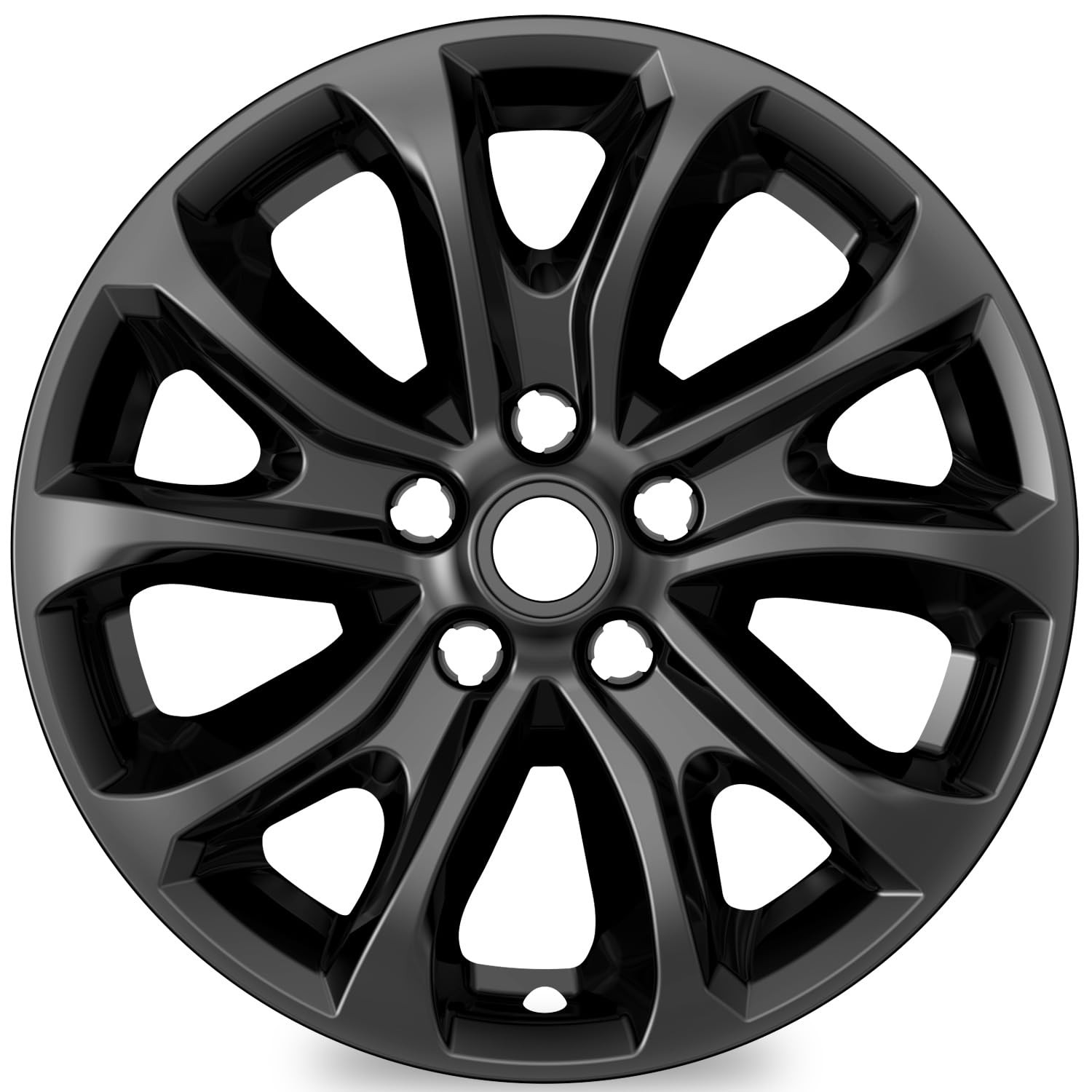 4-Pack Wheel Skins Compatible with Chevrolet Equinox 2018 17 inches, Black