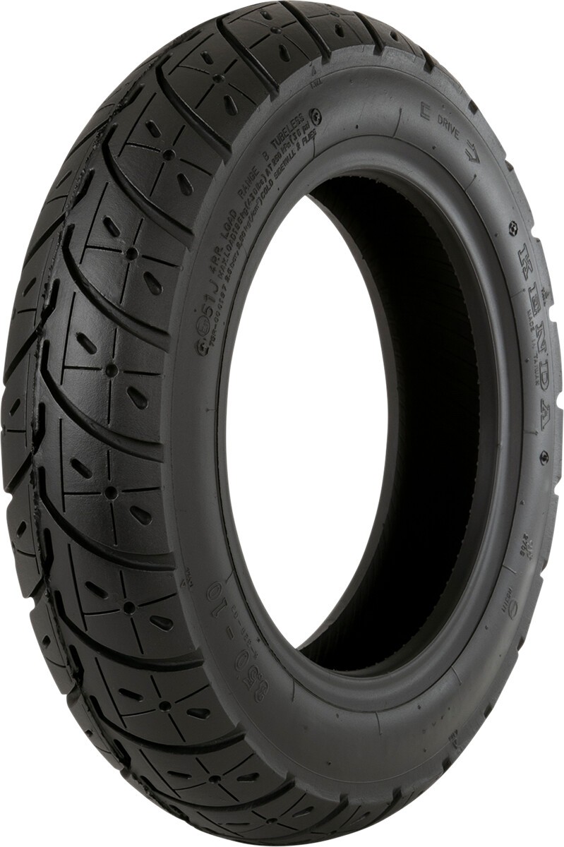 Kenda K329 Touring Scooter Front/Rear Tire 3.50-10 51J TT/TL Kenda K329 Touring Scooter Front/Rear Tire 3.50-10 51J TT/TL